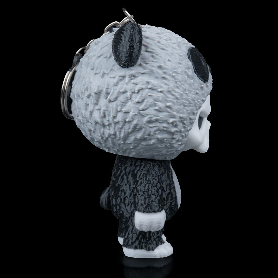 Babuu Panda Skubbie - Ruhige 3D Sammelfigur mit nachdenklicher Ausstrahlung und Panda-Ohren aus nachhaltigem PLA als Deko oder Taschenanhänger von Gecko3D