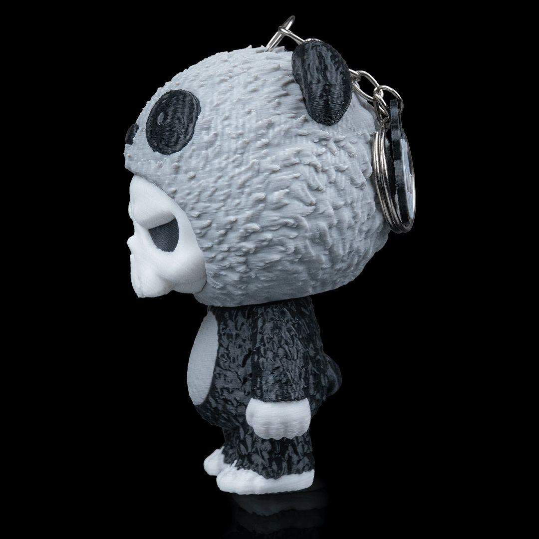 Babuu Panda Skubbie - Ruhige 3D Sammelfigur mit nachdenklicher Ausstrahlung und Panda-Ohren aus nachhaltigem PLA als Deko oder Taschenanhänger von Gecko3D