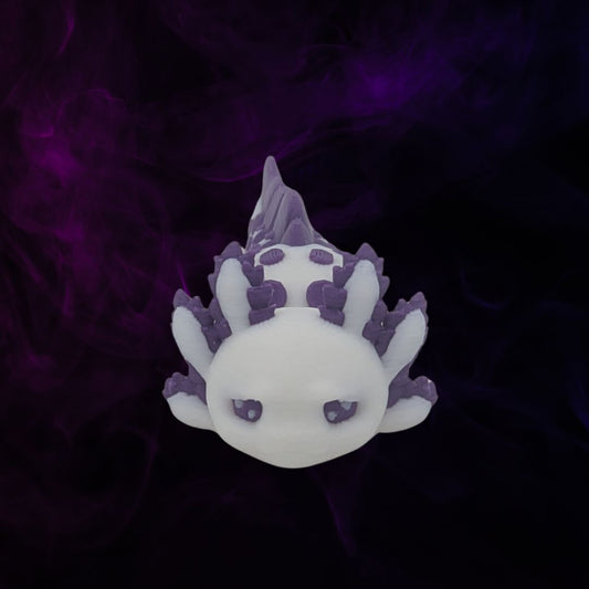 Tiny Tart Mini-Axolotl violett weiß - Der Mini-Philosoph - Gecko3D