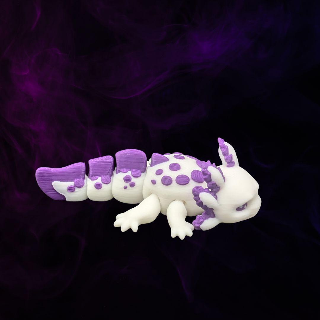 Tiny Tart Mini-Axolotl violett weiß - Der Mini-Philosoph - Gecko3D
