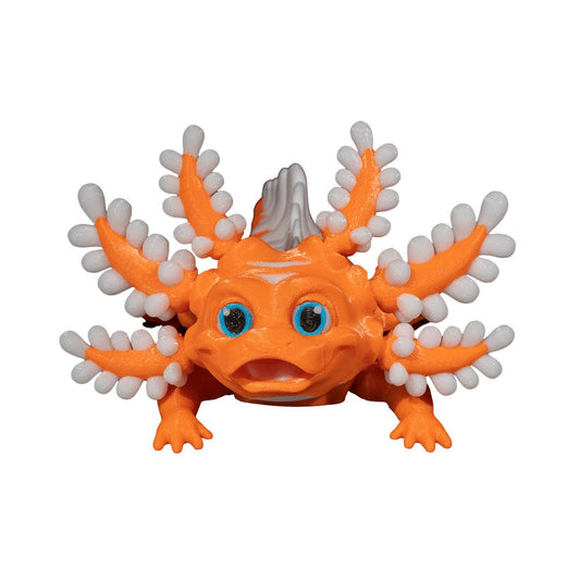 Dandy Candy Axolotl 3D-Figur orange weiß - Der Aufgedrehte - Gecko3