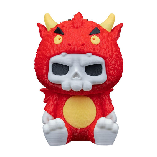 Scorchi Feuerkopf Skubbie - Temperamentvolle 3D Sammelfigur aus nachhaltigem PLA als Deko oder Taschenanhänger von Gecko3D