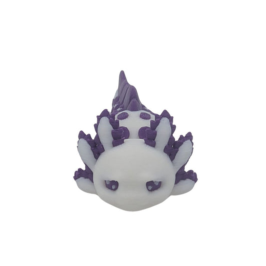 Tiny Tart Mini-Axolotl violett weiß - Der Mini-Philosoph - Gecko3D