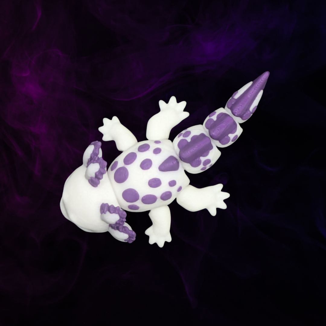 Tiny Tart Mini-Axolotl violett weiß - Der Mini-Philosoph - Gecko3D