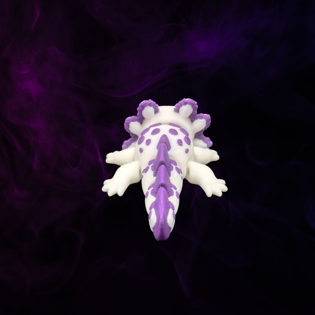 Tiny Tart Mini-Axolotl violett weiß - Der Mini-Philosoph - Gecko3D